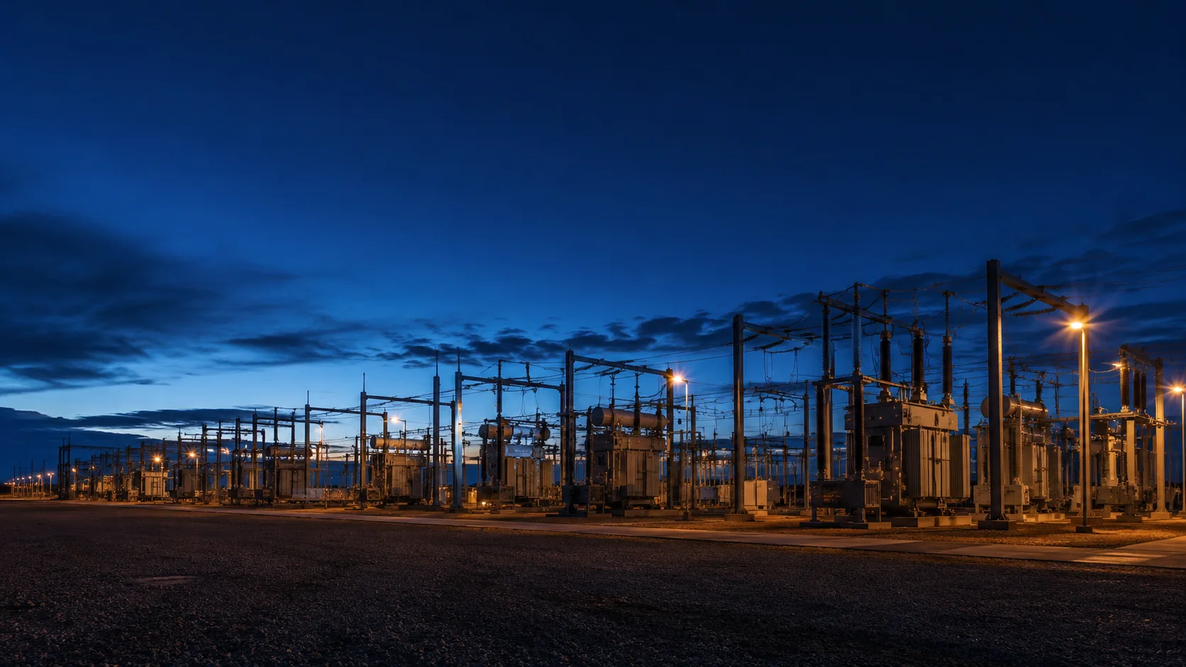 Utility substation inspectors carrying out professional field inspection work